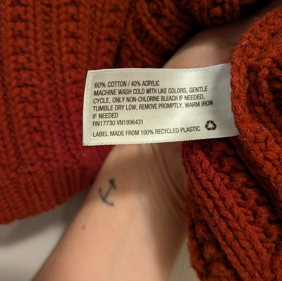 Universal Thread Rust Cowl Neck Sweater - Picture 6 of 6